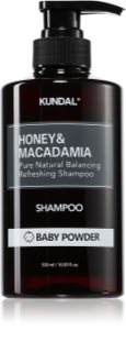 KUNDAL Honey & Macadamia Baby Powder натуральний шампунь для сухого або пошкодженого волосся 500 мл