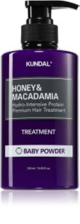 KUNDAL Honey & Macadamia Baby Powder інтенсивний зволожуючий догляд для сухого або пошкодженого волосся 500 мл