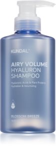 KUNDAL Airy Volume Hyaluron Shampoo hydratisierendes Shampoo für Volumen und Glanz 500 ml