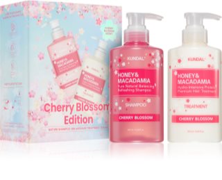KUNDAL Honey & Macadamia Cherry Blossom Edition dárková sada na vlasy