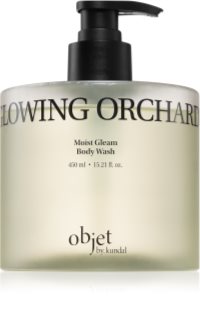 KUNDAL Objet Moist Gleam Body Wash parfémovaný sprchový gel pro intenzivní hydrataci s vůní Glowing Orchard 450 ml