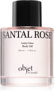 KUNDAL Objet Satin Glow Body Oil caring body oil for intensive hydration with aroma Santal Rose 100 ml