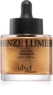 KUNDAL Objet Satin Glow Shimmer Oil csillogó olaj hidratáló hatással
