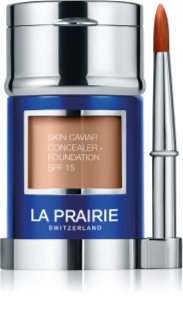 La Prairie Skin Caviar Concealer Foundation makiažo pagrindas ir maskuoklis SPF 15 atspalvis NW-40 Almond Beige 30 ml