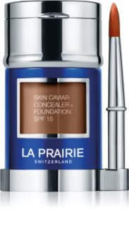 La Prairie Skin Caviar Concealer Foundation alapozó és korrektor SPF 15 árnyalat NW-60 Warm Cinnamon 30 ml
