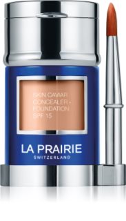La Prairie Skin Caviar Concealer Foundation makiažo pagrindas ir maskuoklis SPF 15 atspalvis NC-15 Crème Pêche 30 ml