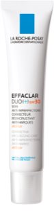 La Roche-Posay Effaclar DUO (+) kijavítása és megújítása az aknés bőr apró hibáit SPF 30 Duo [+]  40 ml