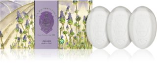 La Florentina Lavender Hand Soap sada tuhých mýdel s vůní levandule 3x150 g