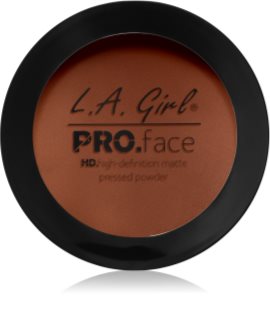 L.A. Girl Cosmetics PRO. Face HD kompakt púder matt hatással árnyalat Chestnut 7 g