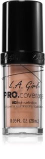 L.A. Girl Cosmetics PRO. Coverage fond de teint liquide éclat teinte Porcelain 28 ml