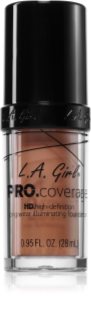 L.A. Girl Cosmetics PRO. Coverage fond de teint liquide éclat teinte Beige 28 ml