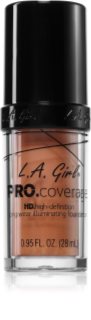 L.A. Girl Cosmetics PRO. Coverage Illuminating Liquid Foundation shade Tan 28 ml