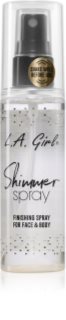 L.A. Girl Cosmetics Shimmer Spray Sminkfixerande spray för ansikte och kropp