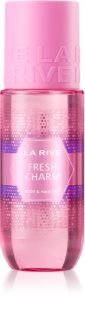 La Rive Fresh Charm Body & Hair Mist hidratante corporal para mulheres 160 ml