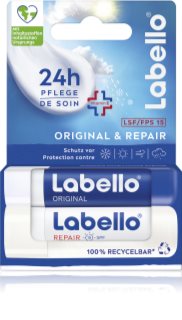 Labello Original & Repair baume à lèvres réparateur et hydratant 2x4.8 g