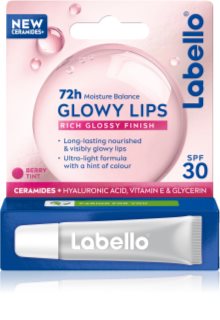 Labello Glowy Lips Berry tónovací balzám na rty s kyselinou hyaluronovou SPF 30 10 ml