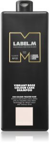 label.m Vibrant Rose Colour Care Shampoo hydratačný šampón pre farbené a melírované vlasy 1000 ml
