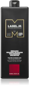 label.m Organic Orange Blossom Volumising Shampoo natūralus šampūnas plaukų apimčiai didinti 1000 ml