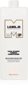 label.m Cool Blonde Conditioner Mitrinošs kondicionieris dzelteno toņu neitralizēšanai 1000 ml