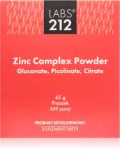 Labs212 Zinc Complex Powder proszek dla wzmocnienia układu odpornościowego i zębów oraz na piękne włosy, paznokcie i skórę 45 g