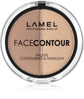 LAMEL Insta Face Contour Púderes highlight és kontúr paletta 6 g