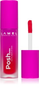 LAMEL Posh Matte Liquid Lip Stain tartós matt folyékony rúzs árnyalat №406 Ruby Red 4 g