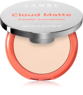 LAMEL Cloud Matte Powder Foundation fond de teint poudré matifiant teinte 02 Porcelain 8 g