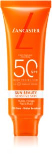 Lancaster Sun Sensitive Oil-Free Milky Fluid napozó fluid az arcra SPF 50 50 ml