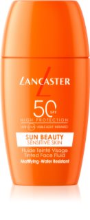 Lancaster Sun Sensitive Tinted Mattifying Fluid emulsie mata rezistent la apa SPF 50 30 ml