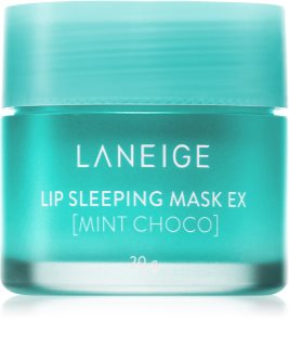 LANEIGE Lip Sleeping Mask naktinė regeneruojamoji kaukė lūpoms atspalvis Mint Choco 20 g