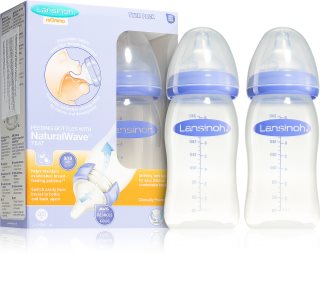Lansinoh NaturalWave biberon Medium 2x240 ml