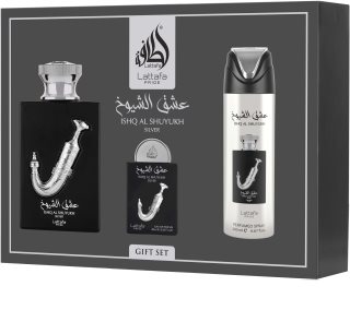 Lattafa Pride Ishq Al Shuyukh Silver poklon set uniseks 1 kom