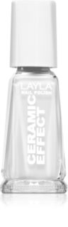 Layla Cosmetics Ceramic Effect лак за нокти цвят N.36 Pure White 10 мл.