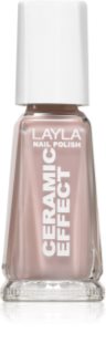 Layla Cosmetics Ceramic Effect лак за нокти цвят N. 69 Siky Beige 10 мл.