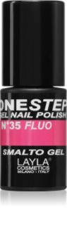 Layla Cosmetics One Step лак за нокти цвят n.35 Strike Fluo 5 мл.