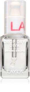 Layla Cosmetics Drop dry Diva βερνίκι νυχιών με γρήγορο στέγνωμα 10 ml