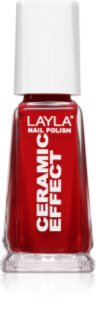 Layla Cosmetics Ceramic Effect verniz tom N.6 Milan Red 10 ml