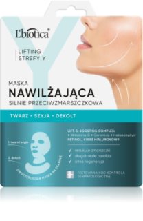 L’biotica Lifting Y Zone masque visage hydratant anti-rides 1 pcs