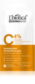 L’biotica DermoMask C 4% masque illuminateur visage 8 ml
