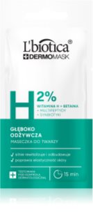 L’biotica DermoMask H 2% masque nourrissant en profondeur visage 8 ml