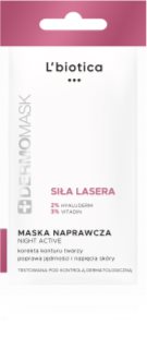 L’biotica DermoMask Night Active maschera ringiovanente intensa alle cellule staminali 12 ml