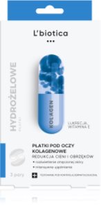 L’biotica Masks μάσκα κολλαγόνου για περιοχή γύρω απο τα μάτια για την αντιμετώπιση του πρηξίματος και των μαύρων κύκλων 3 x 2 τμχ