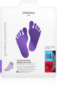 L’biotica Masks feuchtigkeitsspendende Peeling-Socken für zartere Fußsohlen 1 Paar