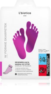 L’biotica Masks regenerační maska na chodidla ve formě ponožek 32 ml