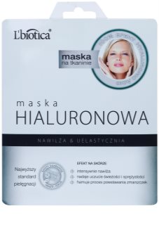 L’biotica Masks Hyaluronic Acid maseczka w płachcie o działaniu nawilżającym i wygładzającym 23 ml