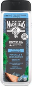 Le Petit Marseillais Minerály & Cedrové Dřevo sprchový gel 4 v 1 pro muže 400 ml