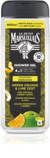 Le Petit Marseillais Green Orange & Lime Zest душ гел 4 в 1 за мъже 400 мл.