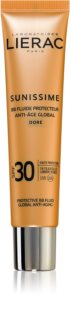 Lierac Sunissime Global Anti-Ageing Care base líquida protetora para o rosto SPF 30 tom Golden 40 ml