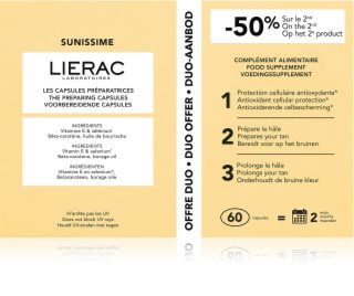 Lierac Sunissime Duo Capsule Sun Preparation capsules pour stimuler le bronzage 2x30 cps