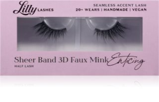 Lilly Lashes Sheer Band 3D Faux Mink Half Lash ciglia finte